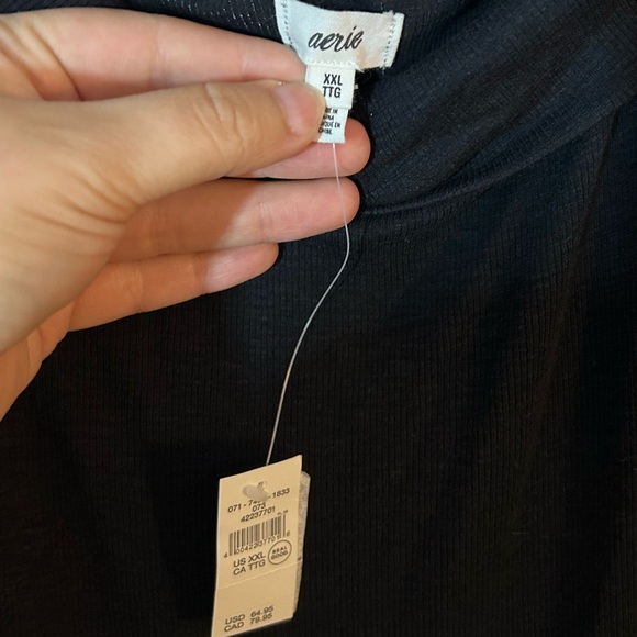 NWT size XXL-American Eagle Aerie Black Dress - Picture 3 of 5